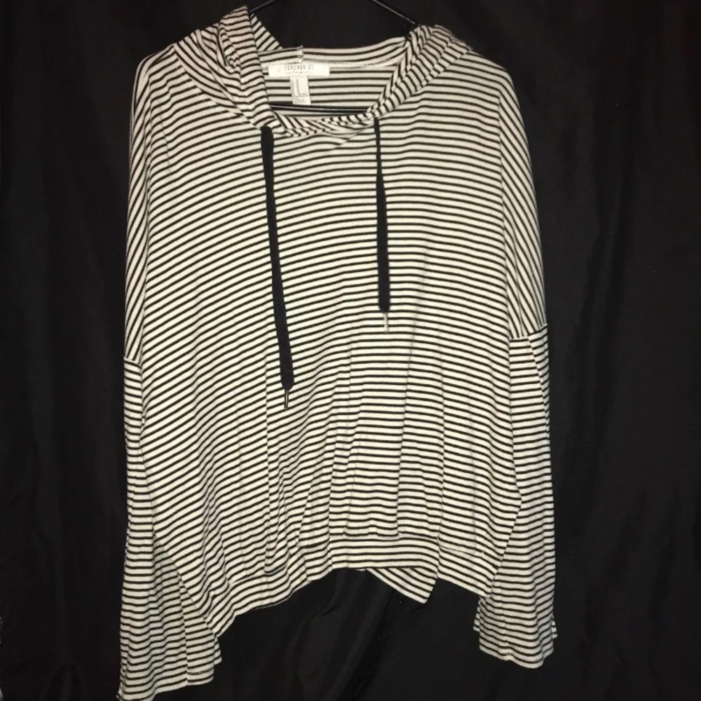 Forever 21 Striped Hoodie